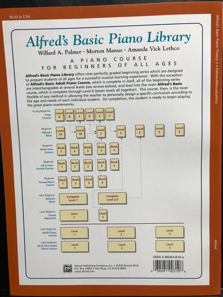 Alfred's Basic Piano Library Theory Book Level 2