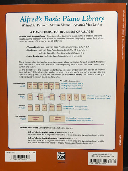 Alfred's Basic Piano Library Lesson Book Level 2