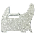 Allparts PG-0562-055 8-HOLE PICKGUARD FOR TELECASTER® White Pearloid