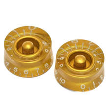 Allparts PK-0130-032 SET OF 2 VINTAGE-STYLE SPEED KNOBS Gold