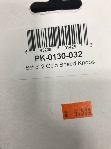 Allparts PK-0130-032 SET OF 2 VINTAGE-STYLE SPEED KNOBS Gold