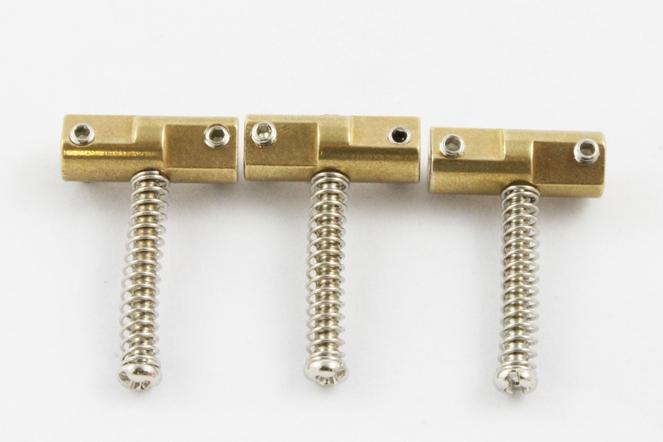 Allparts BP-2327-008 WILKINSON COMPENSATED BRASS SADDLE SET FOR TELECASTER®