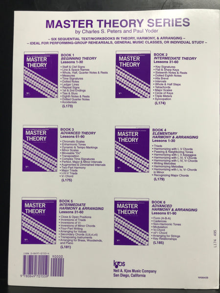 KJOS Master Theory Book 2 Intermediate Theory Workbook