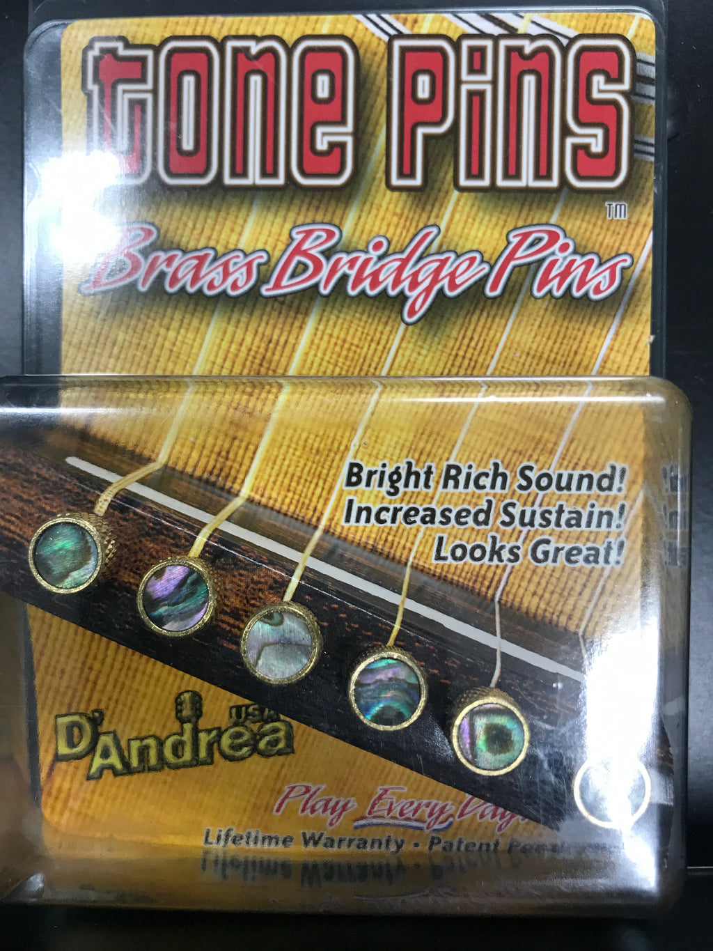 D'Andrea TP2A Tone Pins Abalone