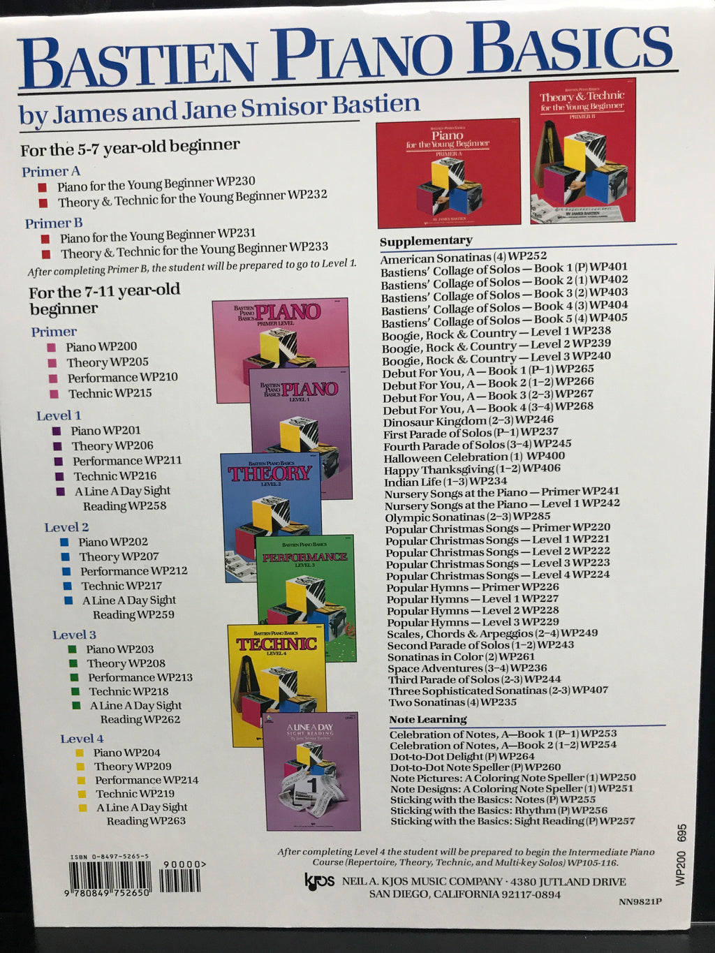 Bastien Piano Basics Piano Primer Level