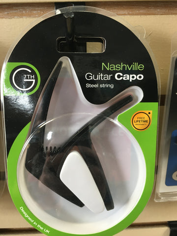 G7th G7NVBK Nashville Black 6-String Guitar Capo