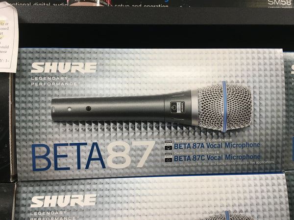 Shure Beta 87A Handheld Supercardioid Condenser Microphone