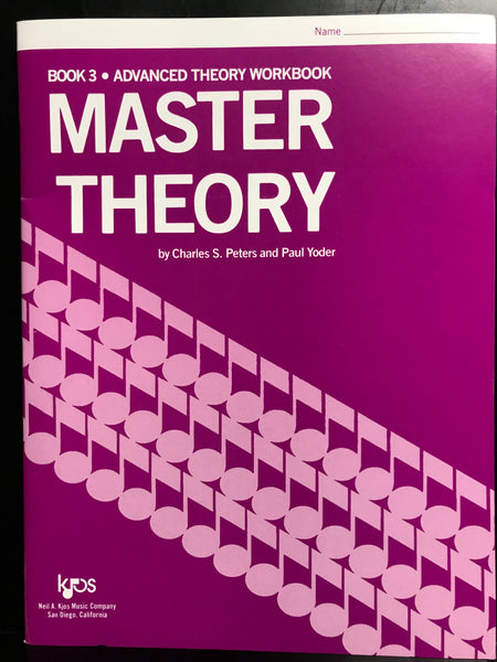 KJOS Master Theory Book 3 Advanced Theory Workbook