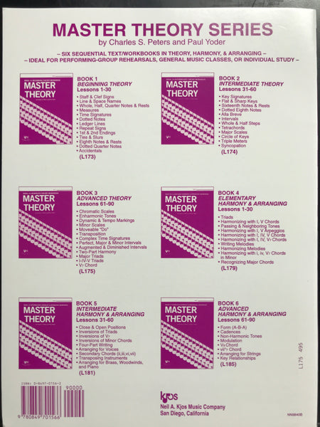 KJOS Master Theory Book 3 Advanced Theory Workbook