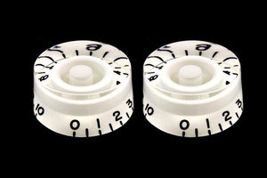 Allparts PK-0130-025 SET OF 2 VINTAGE-STYLE SPEED KNOBS White