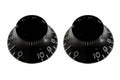 Allparts PK-0140-023 SET OF 2 VINTAGE-STYLE BELL KNOBS Black