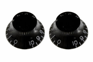 Allparts PK-0140-023 SET OF 2 VINTAGE-STYLE BELL KNOBS Black