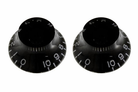 Allparts PK-0140-023 SET OF 2 VINTAGE-STYLE BELL KNOBS Black