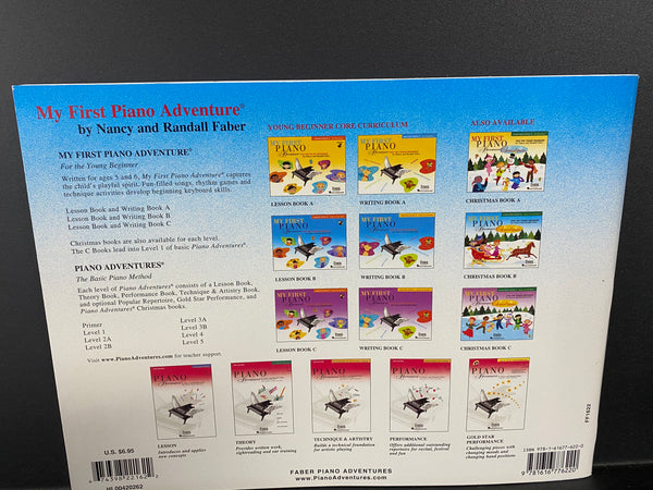 Hal Leonard My First Piano Adventure for the Young Beginner Writing Book B Steps on the Staff