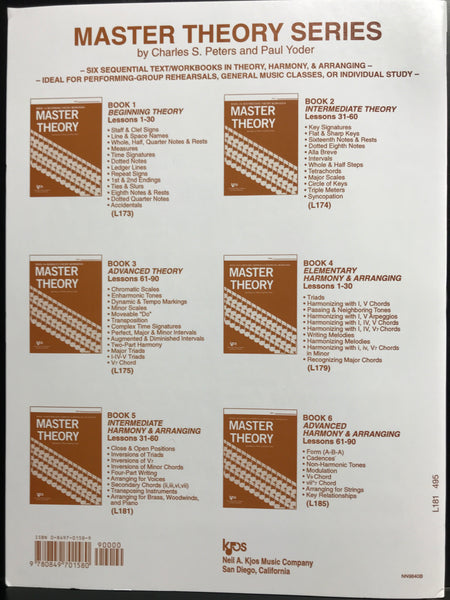 KJOS Master Theory Book 5 Intermediate Harmony & Arranging Workbook