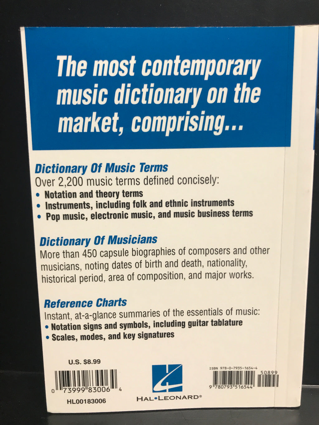Hal Leonard Pocket Music Dictionary