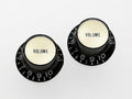 Allparts PK-3294-023 SET OF 2 REFLECTOR VOLUME KNOBS