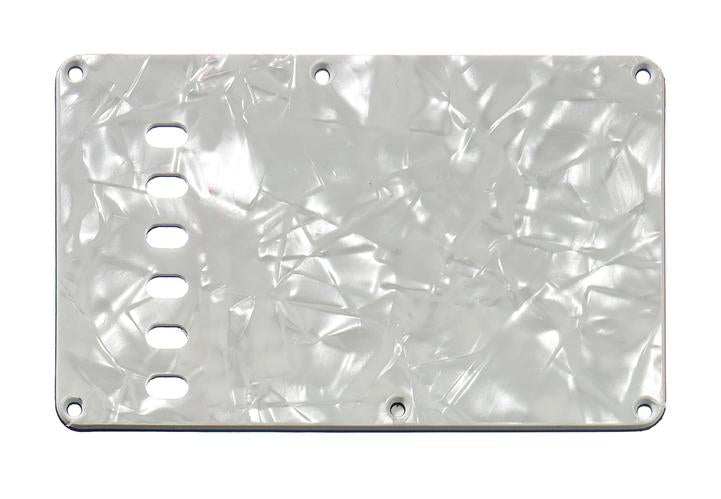 Allparts PG-0556-055 TREMOLO SPRING COVER BACKPLATE White Pearloid