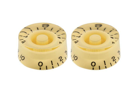 Allparts PK-0130-028 SET OF 2 VINTAGE-STYLE SPEED KNOBS Cream