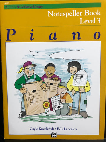 Alfred's Basic Piano Library Notespeller Book Level 3