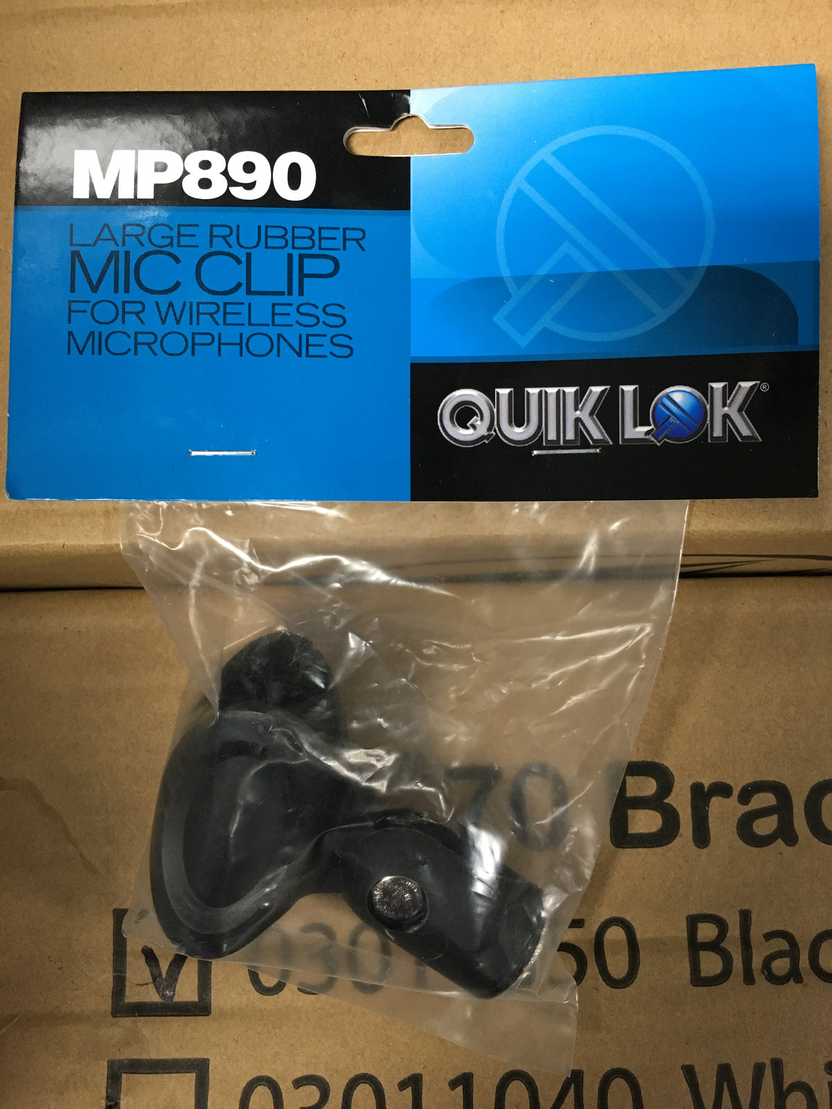Quik-Lok MP890 Large Rubber Mic Clip for Wireless Microphones