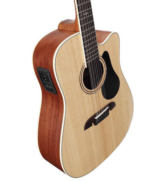 Alvarez AD60ce 12-string Acoustic-Electric Guitar - Natural