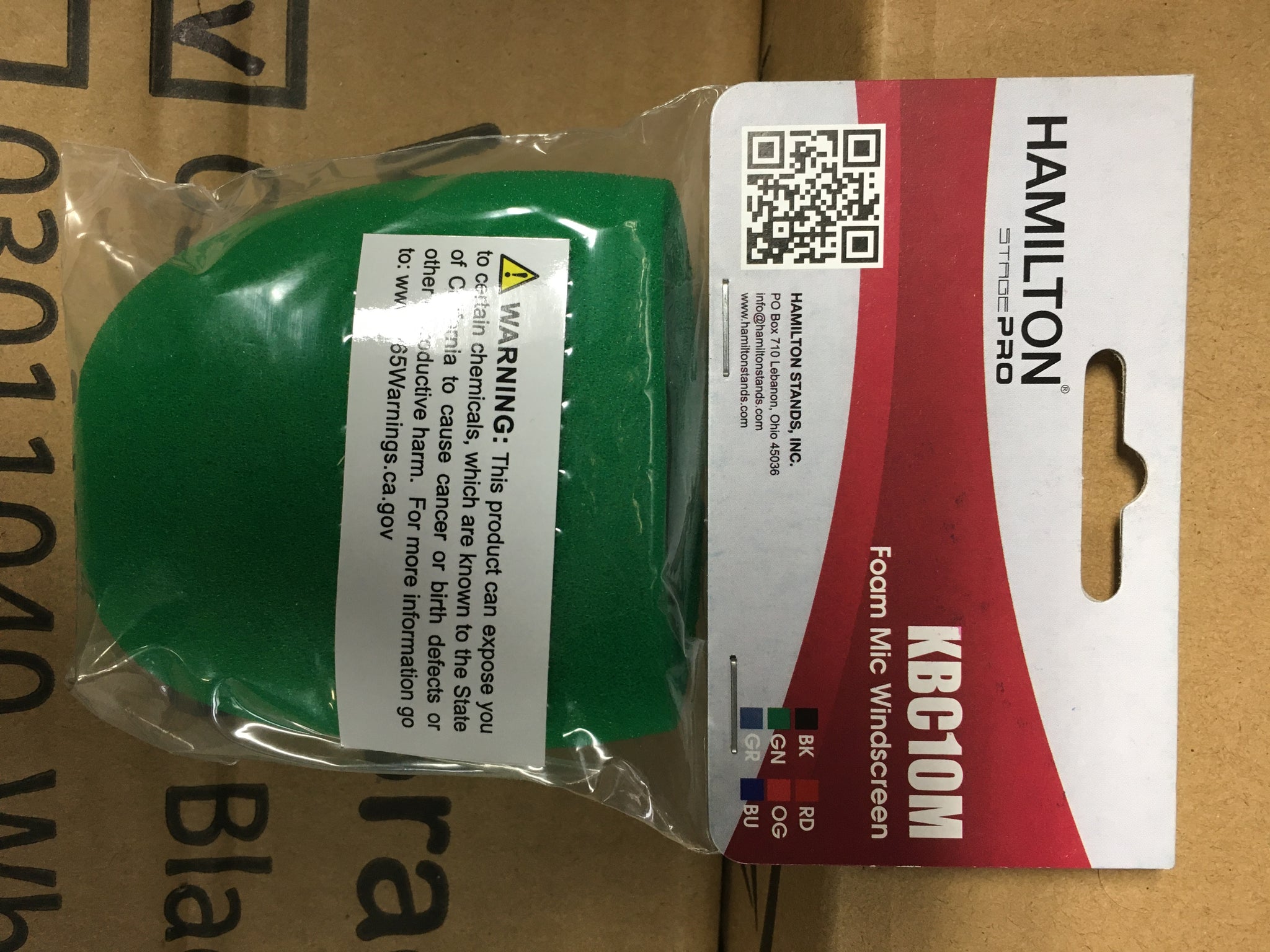 Hamilton KBC10M Foam Windscreen Green