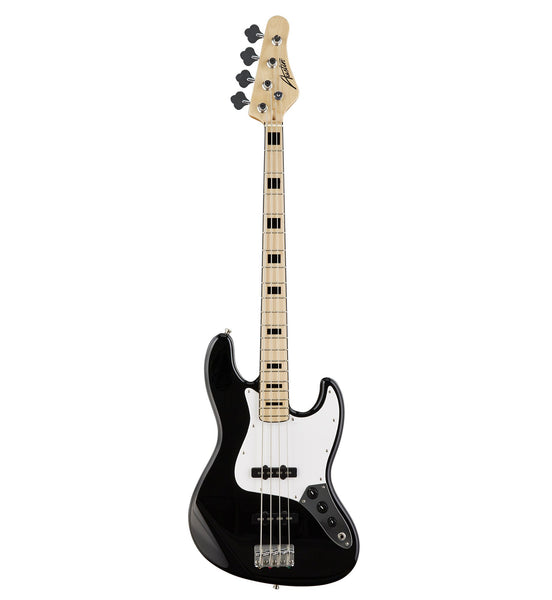 Austin AJB300 Double Cutaway 4 String Bass Black
