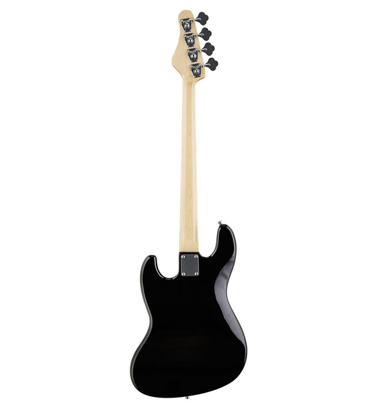 Austin AJB300 Double Cutaway 4 String Bass Black
