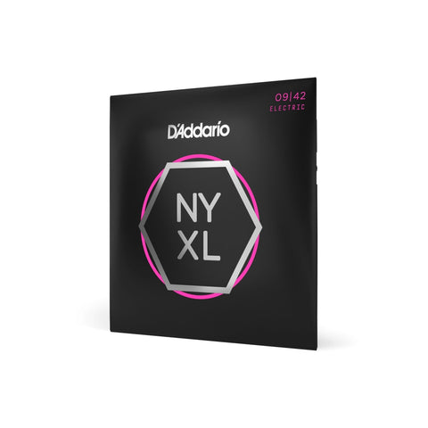 D'Addario NYXL0942 Nickel Wound Electric Guitar Strings, Super Light Gauge 09-42