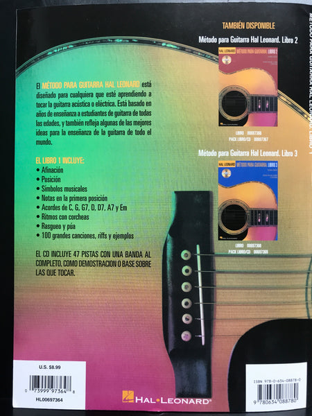 Hal Leonard  Metodo Para Guitarra Libro 1