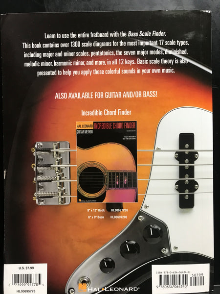 Hal Leonard Bass Scale Finder