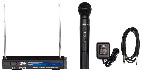 Peavey PV-1 V1 HH VHF Handheld Wireless System 203.400MHZ