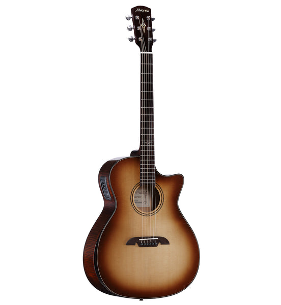 Alvarez AGFM80CEARSHB ARTIST ELITE GRAND AUDITORIUM AC ELECTRIC W/SLIM BEVEL EDGE ARMREST, CUTAWAY, EQ & TUN