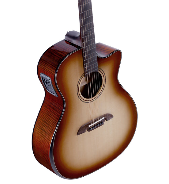 Alvarez AGFM80CEARSHB ARTIST ELITE GRAND AUDITORIUM AC ELECTRIC W/SLIM BEVEL EDGE ARMREST, CUTAWAY, EQ & TUN