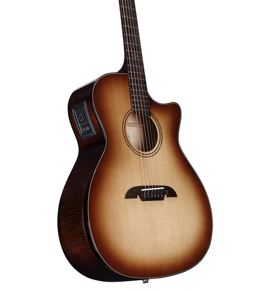 Alvarez AGFM80CEARSHB ARTIST ELITE GRAND AUDITORIUM AC ELECTRIC W/SLIM BEVEL EDGE ARMREST, CUTAWAY, EQ & TUN