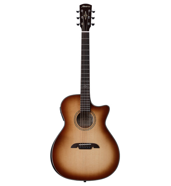 Alvarez AGFM80CEARSHB ARTIST ELITE GRAND AUDITORIUM AC ELECTRIC W/SLIM BEVEL EDGE ARMREST, CUTAWAY, EQ & TUN