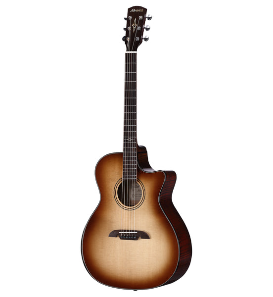 Alvarez AGFM80CEARSHB ARTIST ELITE GRAND AUDITORIUM AC ELECTRIC W/SLIM BEVEL EDGE ARMREST, CUTAWAY, EQ & TUN