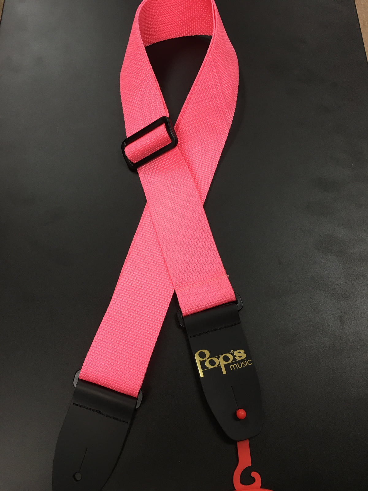M8POLY-PINK Pop's Logo Strap