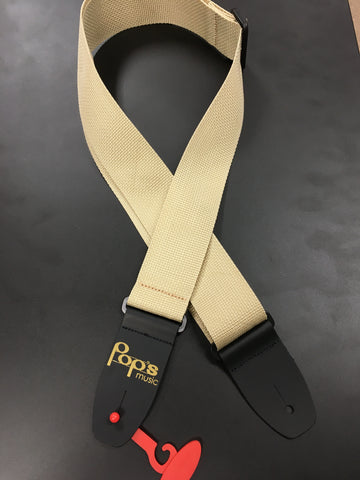 M8POLY-TAN Pop's Logo Strap