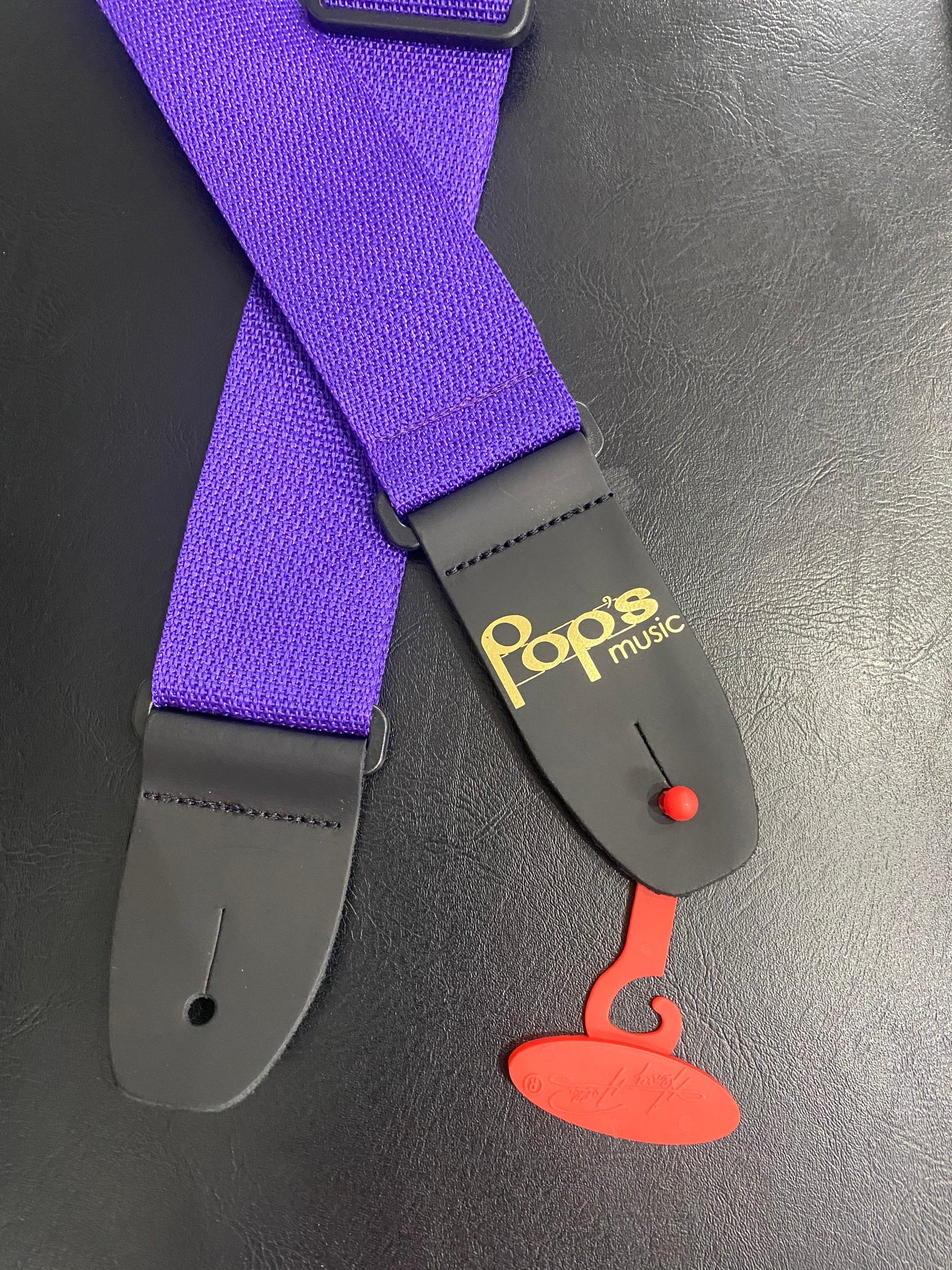 M8POLY-PUR Pop's Logo Strap
