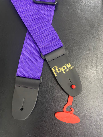 M8POLY-PUR Pop's Logo Strap