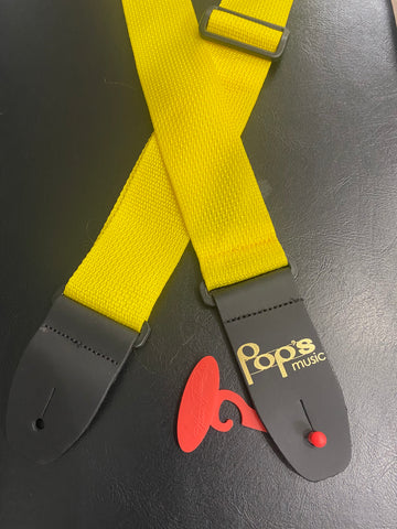M8POLY-YEL Pop's Logo Strap