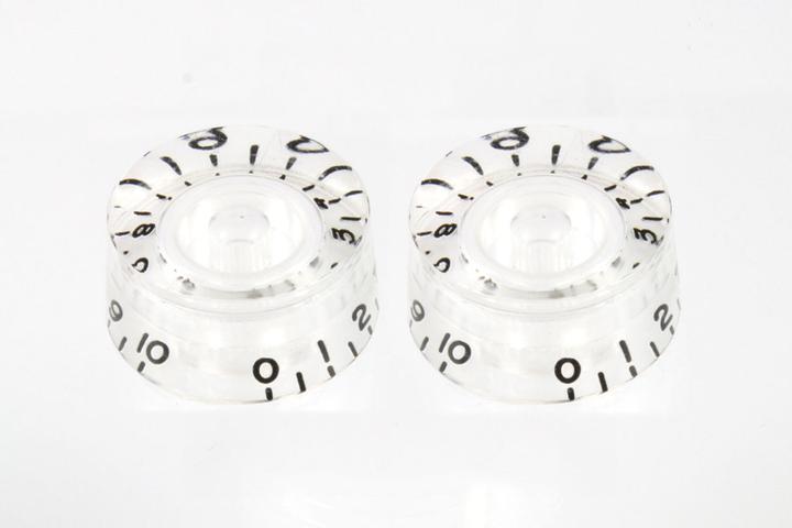Allparts PK-0130-031 SET OF 2 VINTAGE-STYLE SPEED KNOBS Clear