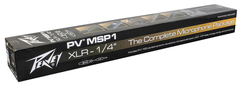Peavey PV® MSP1 1/4 Dynamic Cardioid Microphone with Accessories