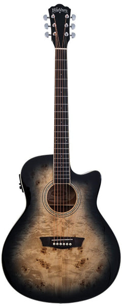 Washburn DEEP FOREST BURL ACE Black Fade DFBACEB