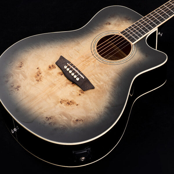 Washburn DEEP FOREST BURL ACE Black Fade DFBACEB