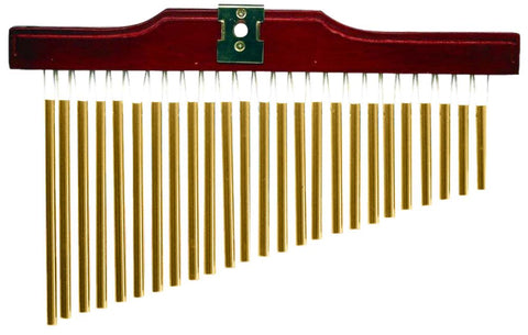 Pipe chimes, single row, 25 bars, with mounting bracket and striker PCH125