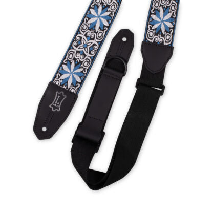 Levy's MRHHT-10 Right Height Strap w/ Woven Blue White Black Motif