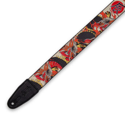 Levy's MPD2-123 Polyester Guitar Strap Japanese Traditional Dragon
